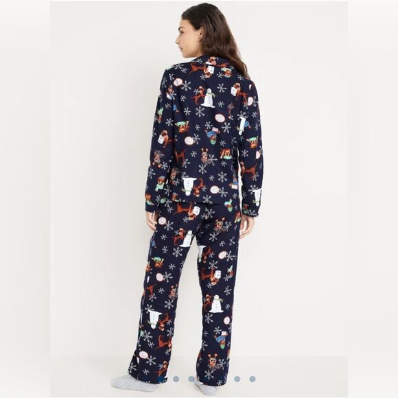 Old Navy Flannel holiday Pajama Set for Women Sz 2X - Picture 4 of 5